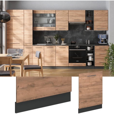 Façade de lave-vaisselle Fame-Line, Chêne de force doré, 60cm sans PT, Vicco