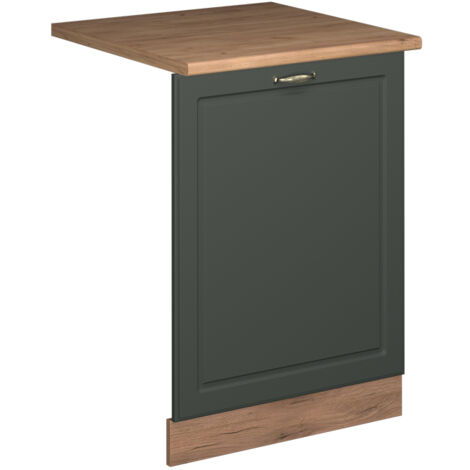 Façade de lave-vaisselle Fame-Line, Vert Or Campagne, 60cm , PT Chêne, Vicco