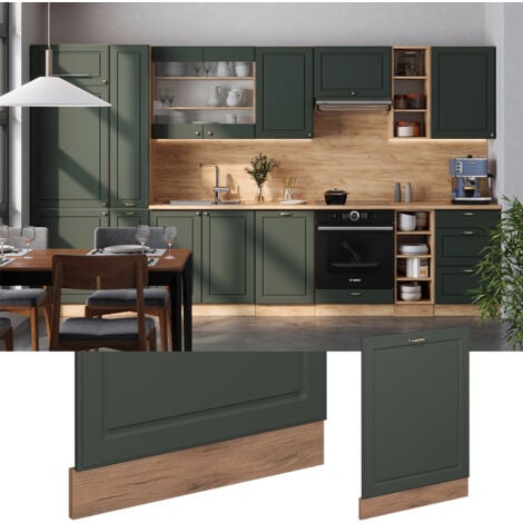 Façade de lave-vaisselle Fame-Line, Vert Or Campagne, 60cm sans PT, Vicco