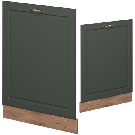 Façade de lave-vaisselle Fame-Line, Vert Or Campagne, 60cm sans PT, Vicco