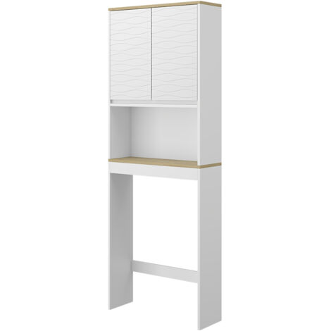 Vicco Armoire De Toilette Livia Avec Miroir – Blanc – 60x63 Cm – Rangement Salle De Bain Élégant Et Pratique