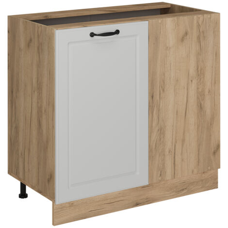 Meuble d'angle R-Line, Blanc campagne, 86cm sans PT, Vicco