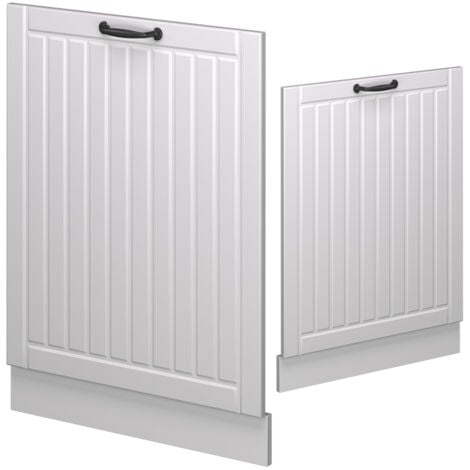Façade de lave-vaisselle Fame-Line, Blanc campagne, 60cm sans PT, Vicco