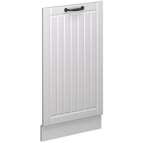 Façade de lave-vaisselle Fame-Line, Blanc campagne, 45cm sans PT, Vicco