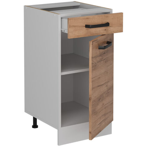Meuble cuisine R-Line, Chêne de force doré, 40cm sans PT, Vicco