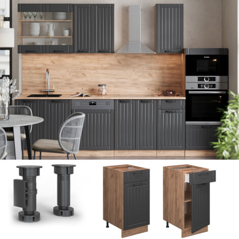 Élément Haut Cuisine Fame-Line 40 Cm - Vicco - Anthracite Chêne - Neuf