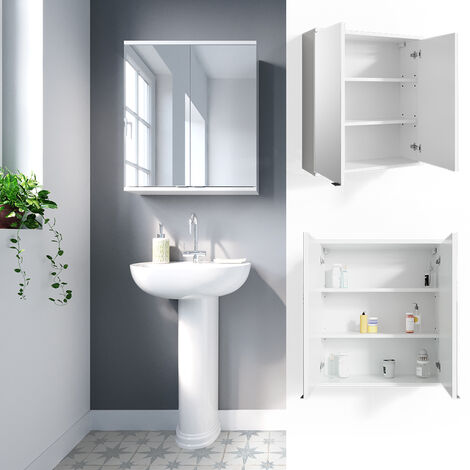 Armoire De Toilette Roy, Blanc, 60 X 68 Cm, Vicco