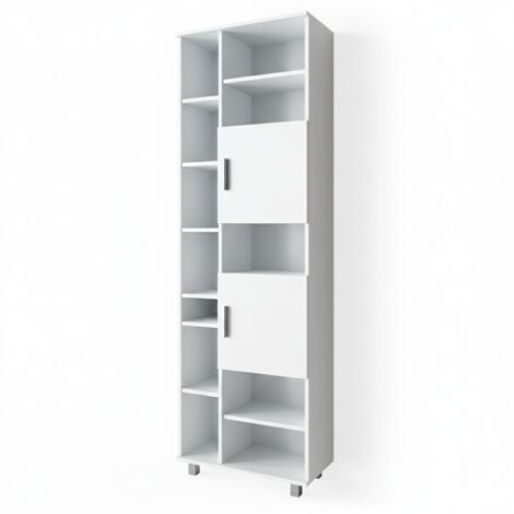 Meuble de rangement de salle de bain Ilias, Blanc, 60 x 190 cm, Vicco