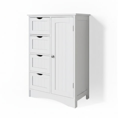 Meuble de rangement de salle de bain Bianco, Blanc, 55 x 81 cm, Vicco (1/5)