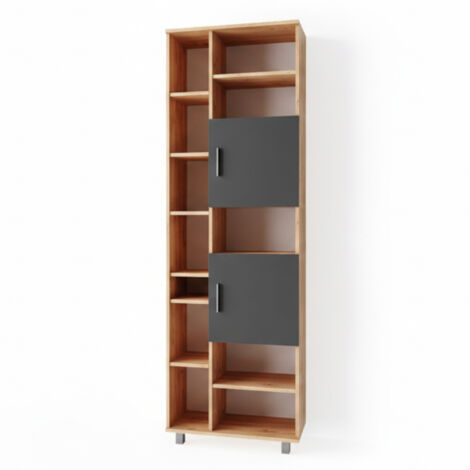 Meuble de rangement de salle de bain Ilias, Chêne de force doré, 60 x 190 cm, Vicco