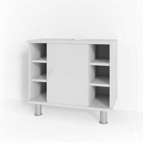 Meuble sous vasque simple Fynn, Blanc, 60 x 54 cm, Vicco
