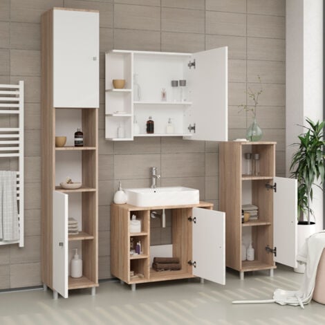 Meuble sous vasque simple Fynn, Sonoma, 60 x 54 cm, Vicco