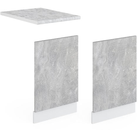 Façade R-Line, Béton, 45 cm sans plan de travail, Vicco