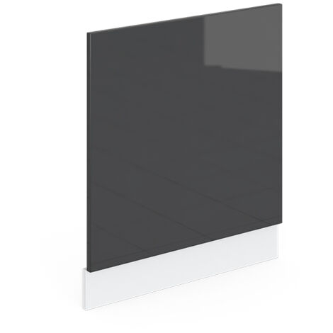 Vicco – Façade R-Line anthracite haute brillance 60 cm – Panneau de particules 16 mm – Revêtement mélamine – Compatible lave-vaisselle encastrable (1/5)