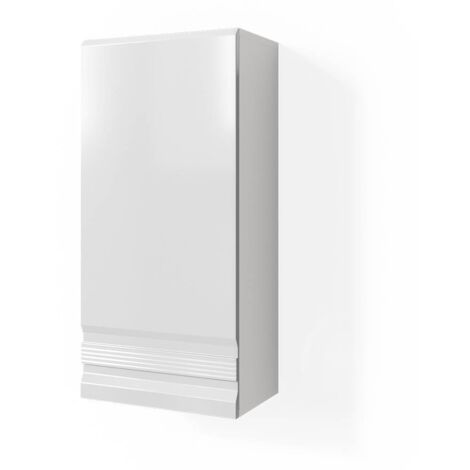 Armoire murale de salle de bain Fredd, Blanc, 77 x 36.4 cm, Vicco