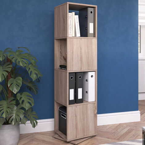 Étagère De Rangement Vicco Noa 8 Compartiments - Gris Béton, 160x67x25 Cm