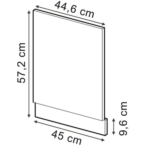 Façade R-Line, Rouge bordeaux Haute brillance, 45 cm sans plan de travail, Vicco