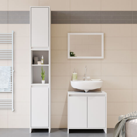 Meuble Sous Vasque Simple Emma Blanc 58x60cm Vicco