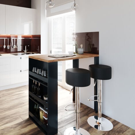 Table de bar, Chêne, 57 x 117 cm, Vicco