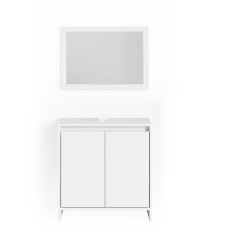 Ensemble de meubles de salle de bain Emma, Blanc, 2 parties, Vicco (1/5)