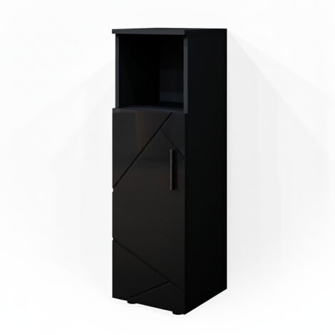 Meuble de rangement de salle de bain Irma, Anthracite, 30 x 95 cm, Vicco