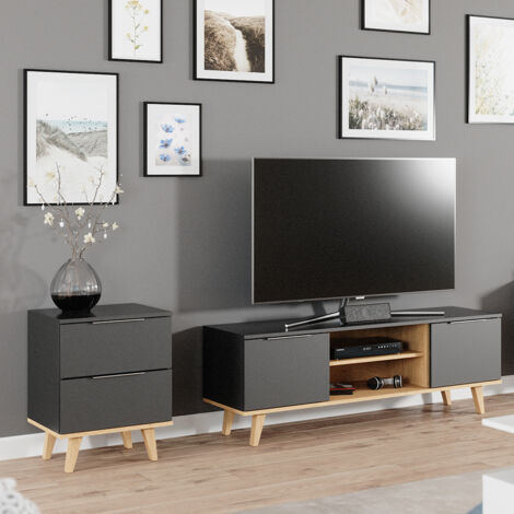 Commode avec tiroirs Nautica, Anthracite, 45.9 x 60.6 cm, Vicco (1/5)