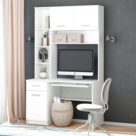 Bureau Crossline, Blanc, 120.1 x 59.5 cm, Vicco