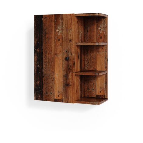 Armoire murale de salle de bain Fynn, Chêne rustique, 47.2 x 59.2 cm, Vicco