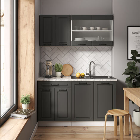cuisine simple Vicco r-line chêne kraft doré Benin