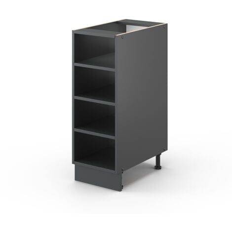 Étagère de cuisine Fame-Line, Anthracite, 30cm sans PT, Vicco