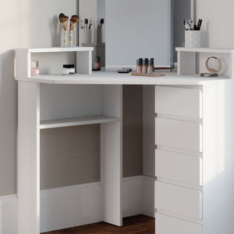Coiffeuse Tilda, Blanc, 113.3 cm, Vicco