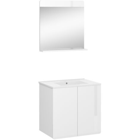 Ensemble de meubles de salle de bain Izan, Blanc, 2 pièces, Vicco