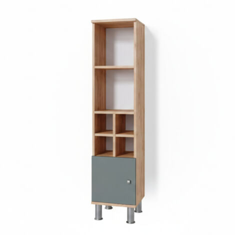 Meuble de rangement de salle de bain Fynn, Vert, 30 x 130.6 cm petite porte, Vicco (1/5)