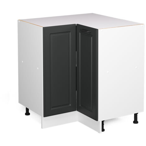 Meuble d'angle R-Line, Anthracite campagne, 75.6 cm sans plan de travail, Vicco