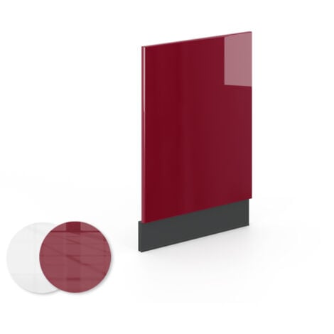 Façade Fame-Line, Rouge bordeaux Haute brillance, 45 cm sans plan de travail, Vicco
