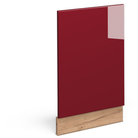 Façade Fame-Line, Rouge bordeaux Haute brillance, 45 cm sans plan de travail, Vicco