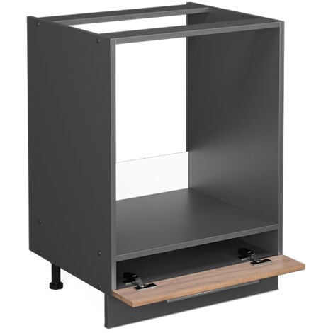 Meuble pour four Fame-Line, Chêne de force doré, 60 cm sans plan de travail, Vicco