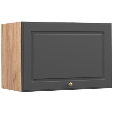 Elément haut de cuisine Fame-Line, Anthracite-or, 60 cm Plat, Vicco