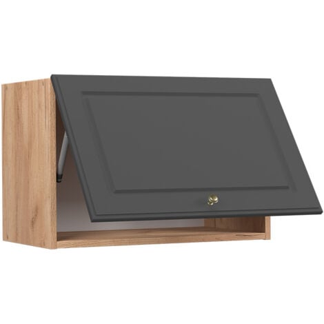 Elément haut de cuisine Fame-Line, Anthracite-or, 60 cm Plat, Vicco