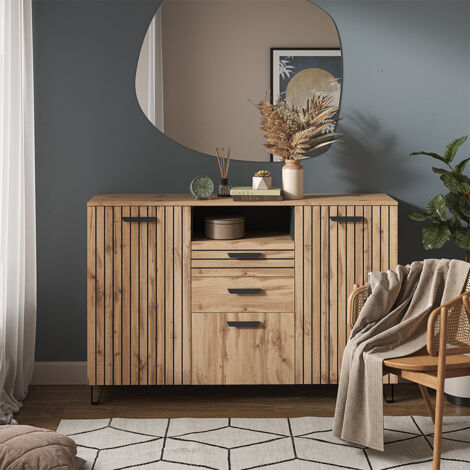 Commode avec tiroirs Amber, Marron, 150 x 100 cm, Vicco