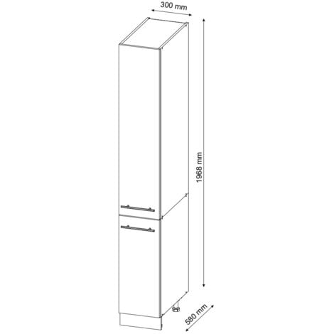 Meuble haute de cuisine Fame-Line, Vert Or Campagne, 30 cm, Vicco