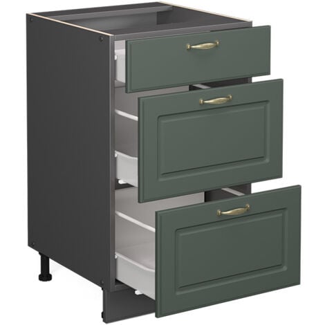 Meuble cuisine Fame-Line, Vert Or Campagne, 50 cm sans plan de travail, Vicco