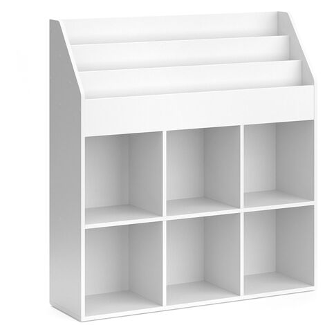 Bibliothèque enfant Luigi, Blanc, 107.2 x 114.2 cm, Vicco