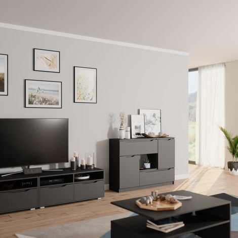 Commode avec tiroirs Ruben, Anthracite, 120 x 84 cm, Vicco