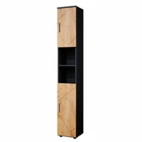 Meuble de rangement de salle de bain Irma, Anthracite, 30 x 192 cm, Vicco