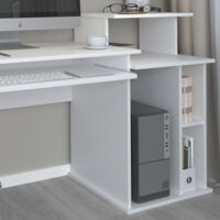 Bureau Jan, Blanc, 130x55cm, Vicco
