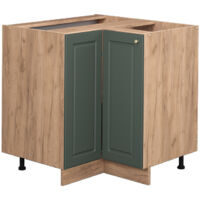 Meuble d'angle Fame-Line, Vert Or Campagne, 80.5 cm sans plan de travail, Vicco
