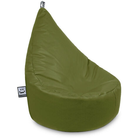 Pouf Fauteuil Similicuir Indoor Kaki Happers Enfant Kaki