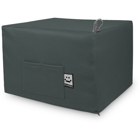 Pouf Lit Confort Gris Fonçé Unique Gris