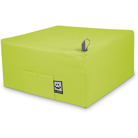 Pouf Lit 1 place Similicuir Indoor Vert Happers Unique Vert